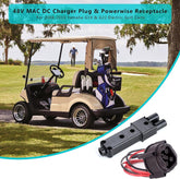 10L0L Golf Cart MAC DC 48V Charger Plug & Powerwise